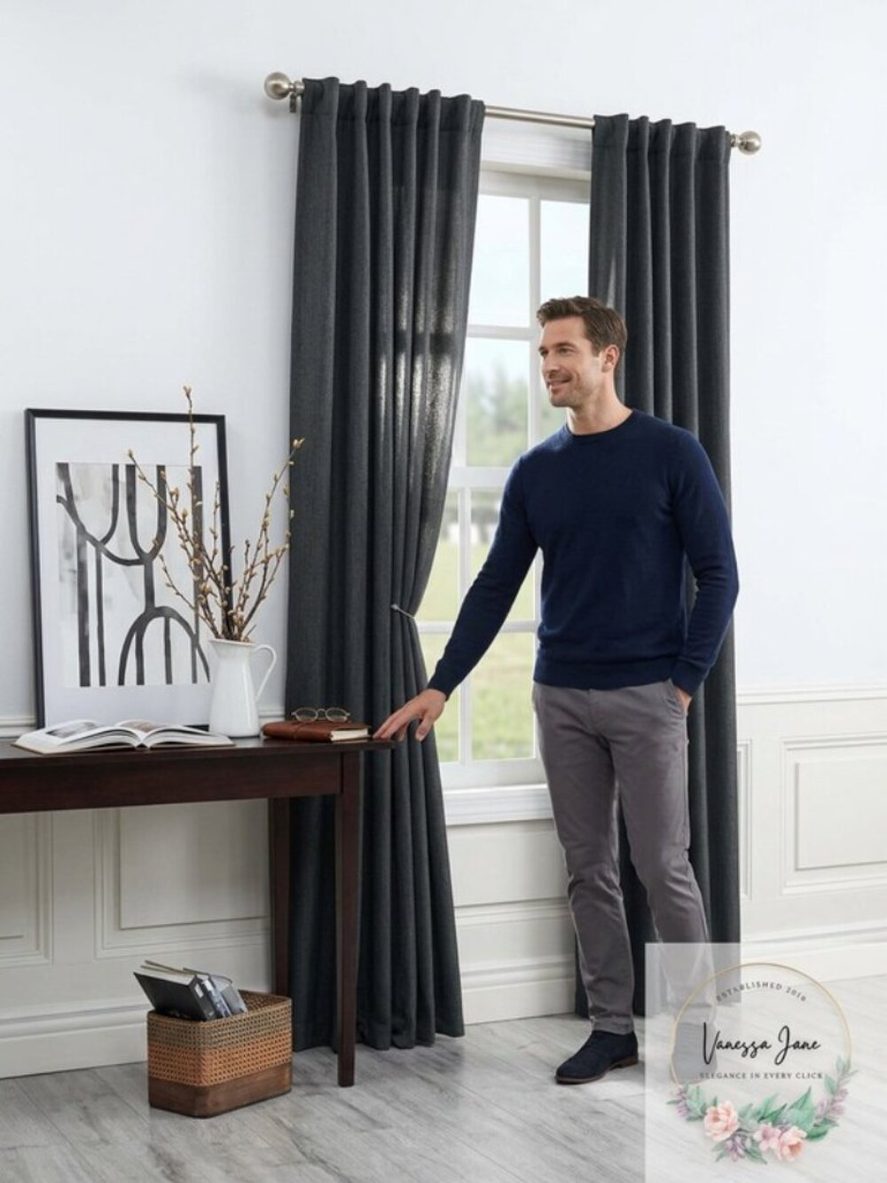 Light Filtering Back Tab Curtain Panel